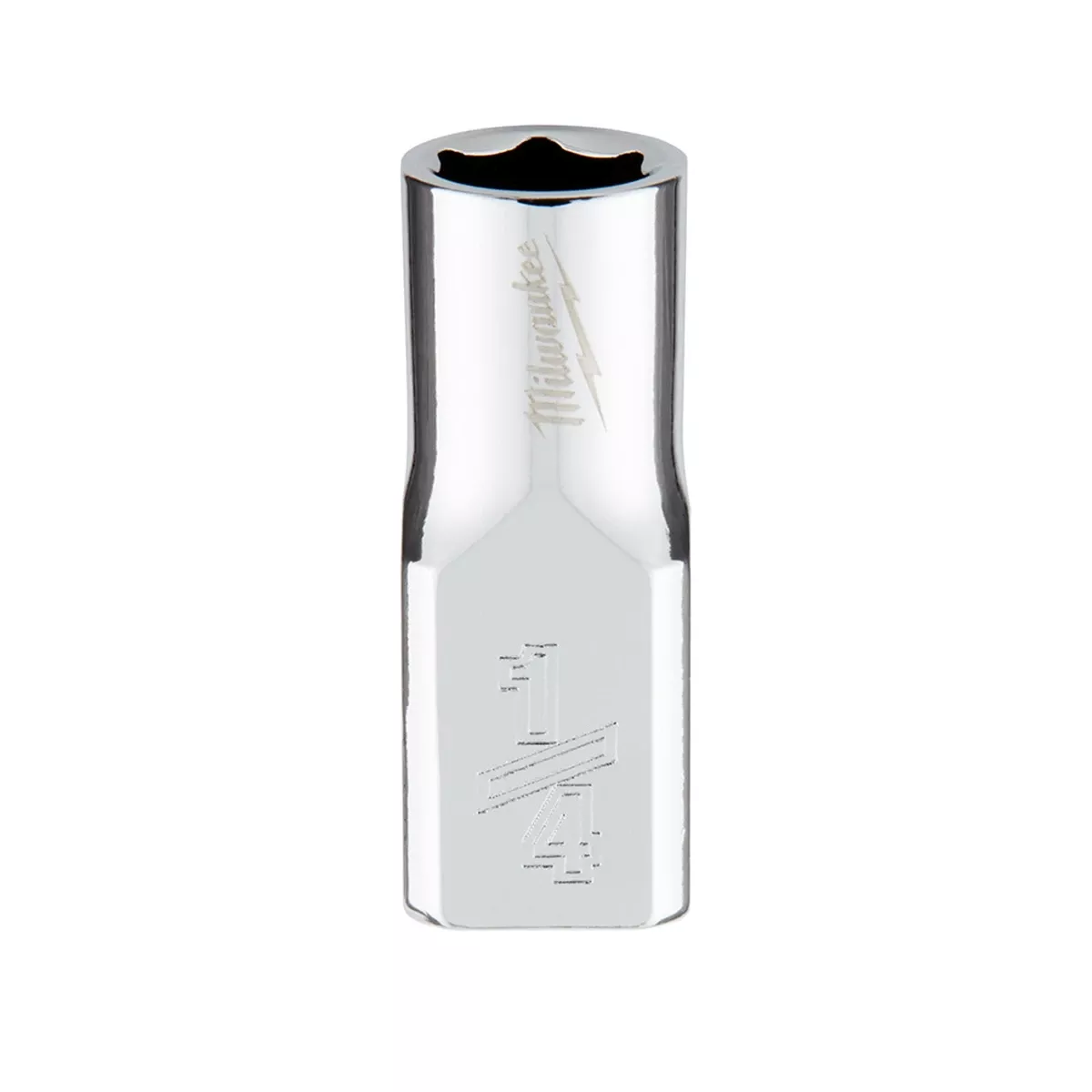 1/4 In. Drive 6-point Shallow Standard Socket With Four Flat Sides