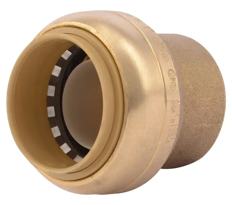 1 In. Push-to-connect Brass End Cap Fitting - Model U520lfa