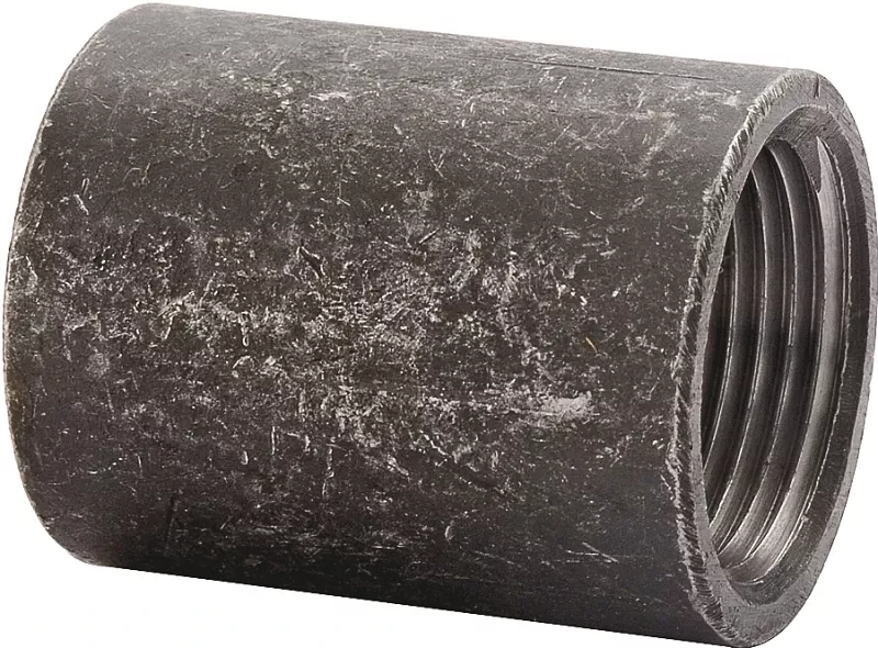 1 Inch Black Merchant Coupling Bsc 25 - Threaded Pipe Connector