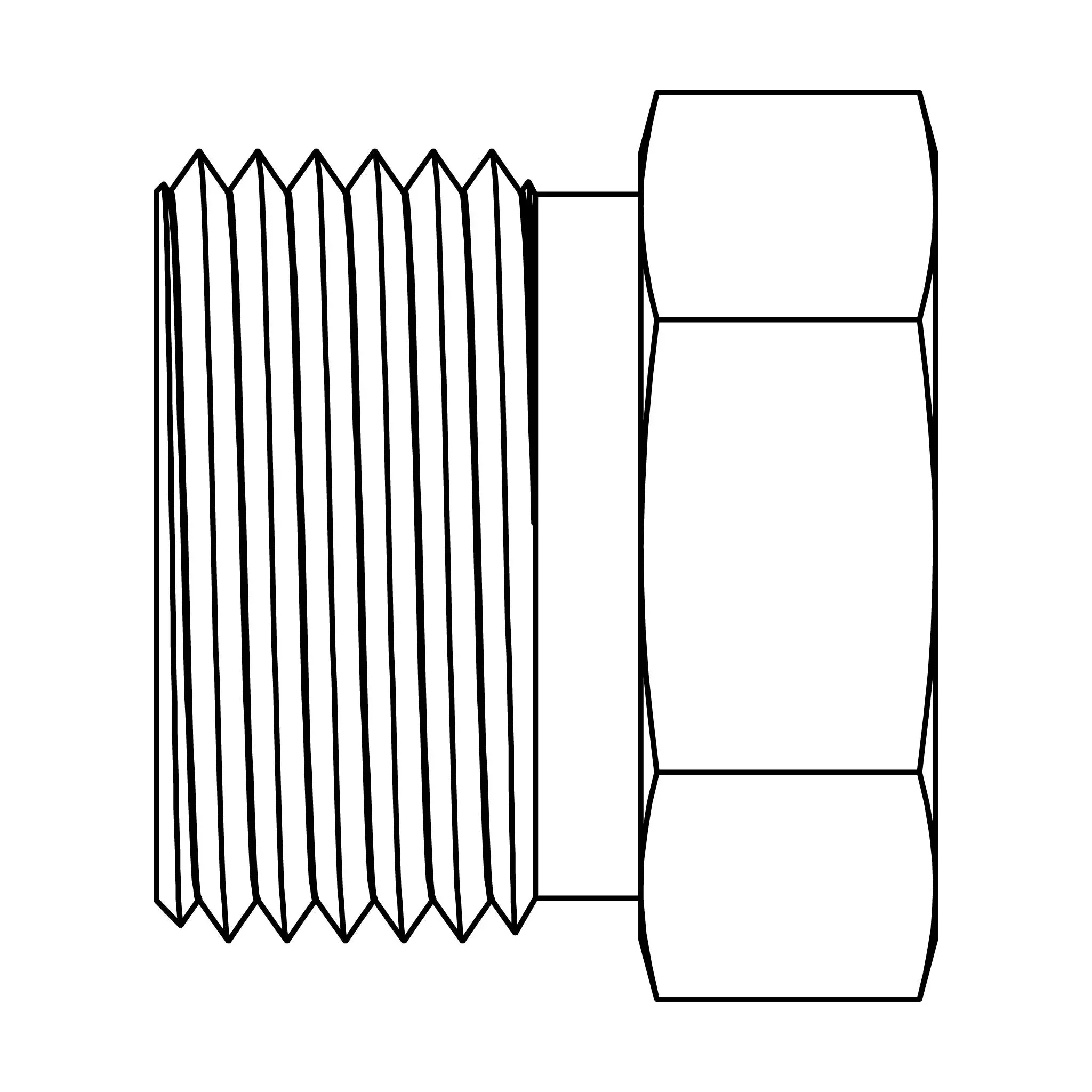 100-06 Inverted Flare Nut-Brass