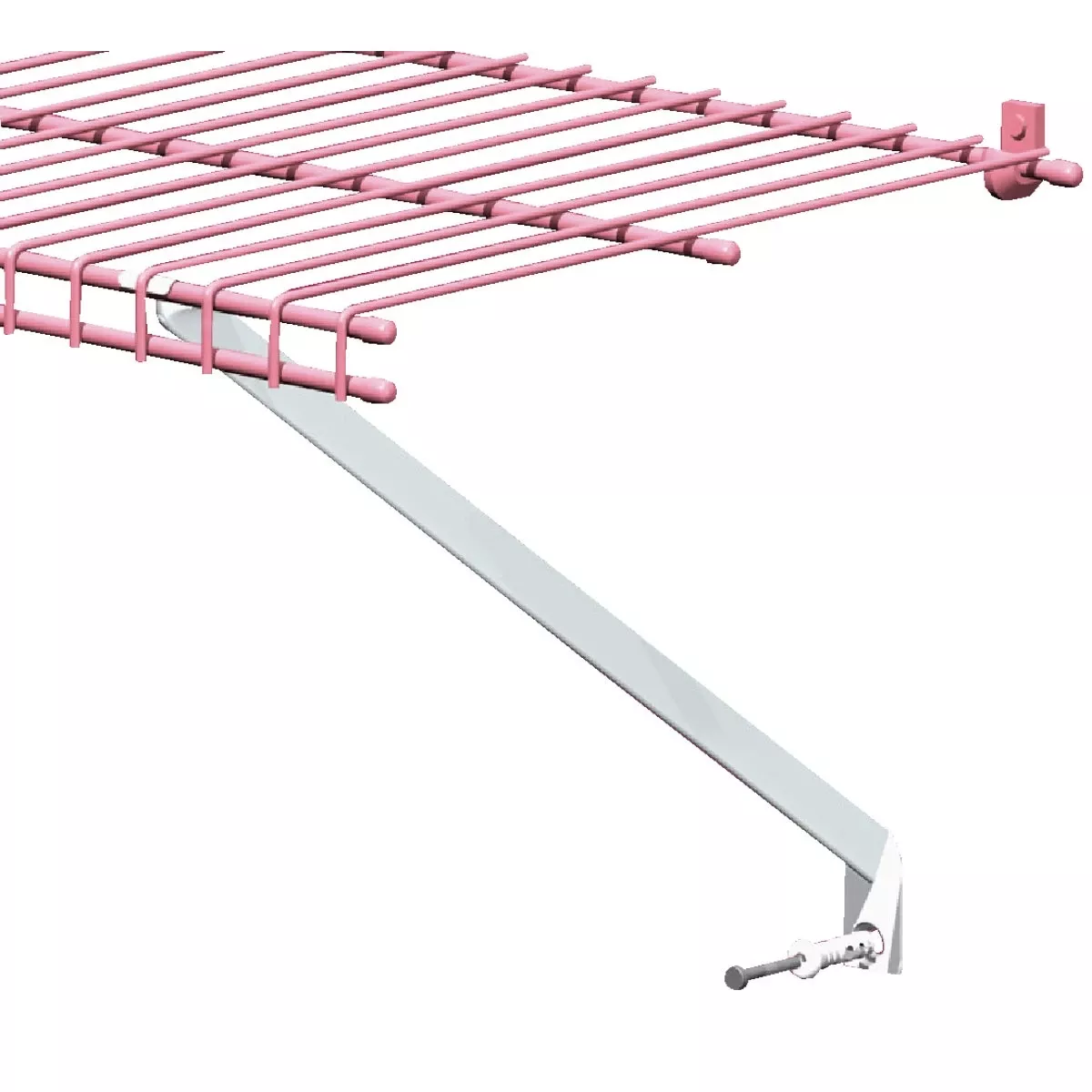 12-Pack 12-In. White Shelf Bracket
