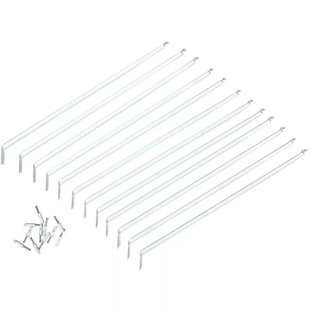 12-Pack 16-In. White Shelf Bracket