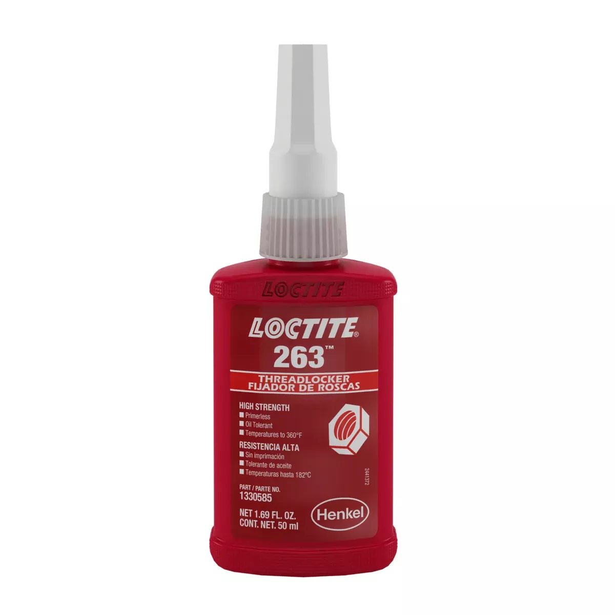 Adhesive - Loctite 263 High Strength, Rapid Cure Threadlocker, 1330585