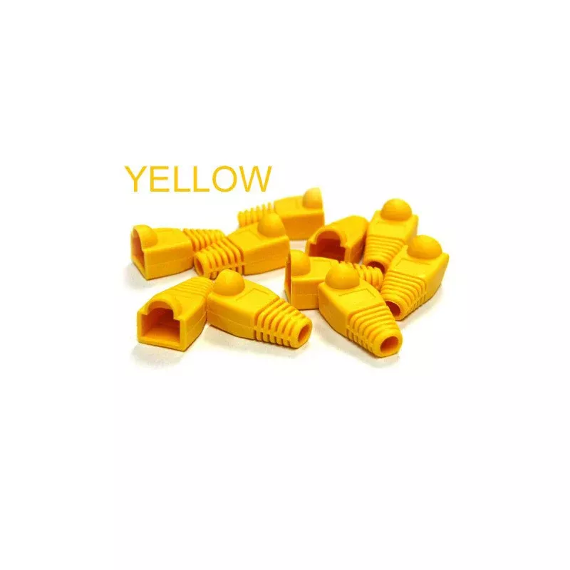 Bytecc C6BOOT-YYellow Colored Snagless Boots for RJ45 (50pcs Bag)