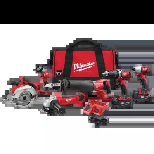 Combo Kit - Milwaukee M18™ Cordless 6-Tool Combo Kit, 2696-26