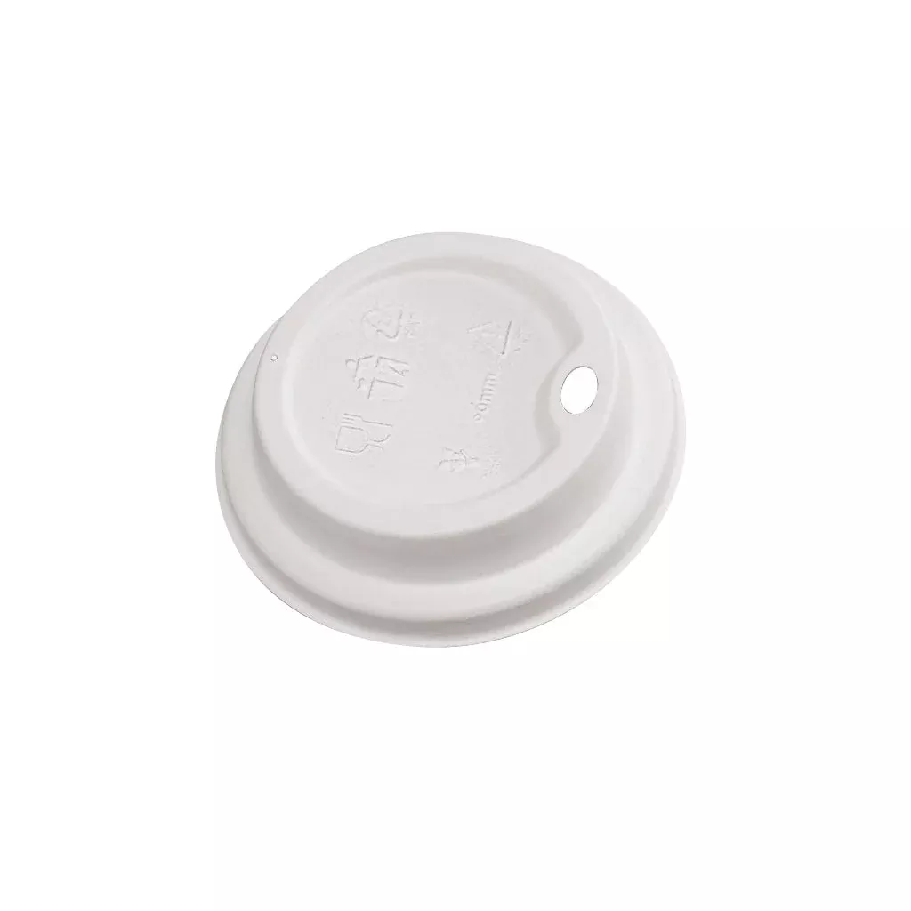 Compostable Cup Lids - Globe White Dome Sip Lids, Various Sizes (Case of 1000)