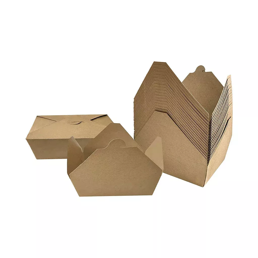 Compostable Take Out Containers - Globe Kraft, Various Sizes (Case of 200)
