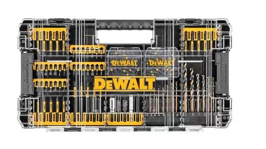 Drill Bit Set - DeWALT 100-Piece FLEX TORQ Drill/Driver Bit Set, DWANGFT100SETC