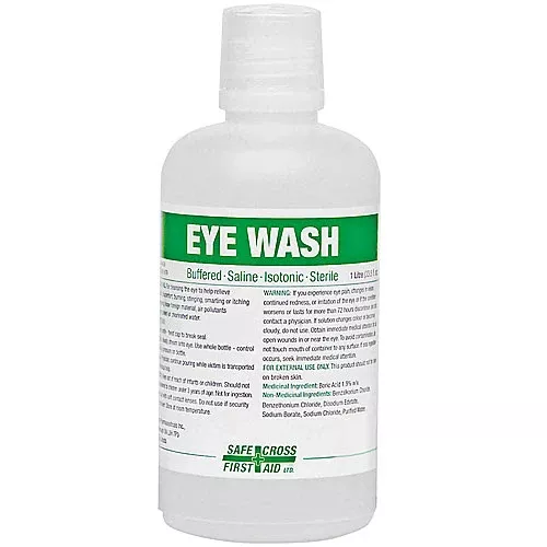 Eyewash - Safecross 1 L Saline Solution, 04077