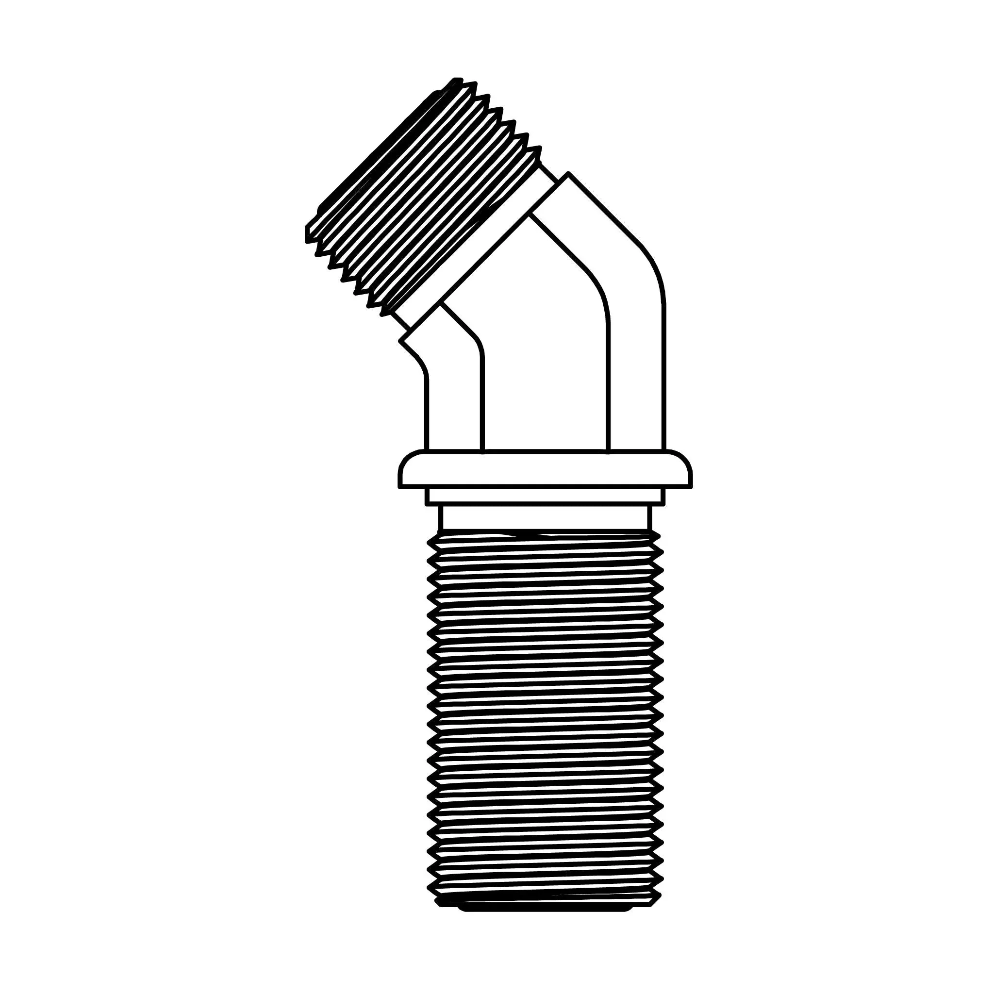 FF2702-10-10 ORFS Bulkhead Union 45