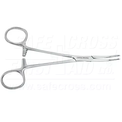 Forceps - Safecross Kelly Forceps, Curved, 19594