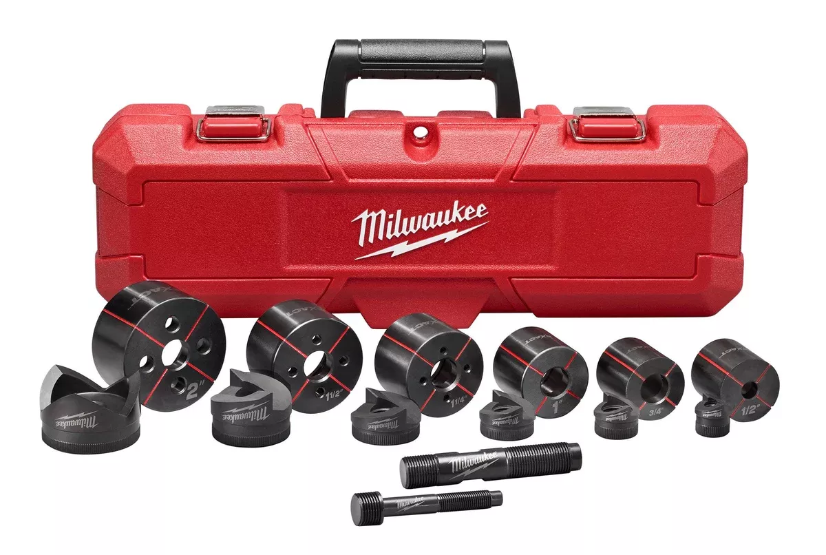 Knockout Tool Kit - Milwaukee EXACT™ 1/2" to 2" Knockout Set, 49-16-2693