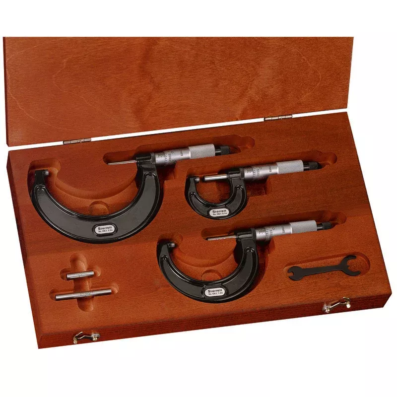 Micrometer Set - Starrett Outside Micrometer Set, ST436.1AXRLZ