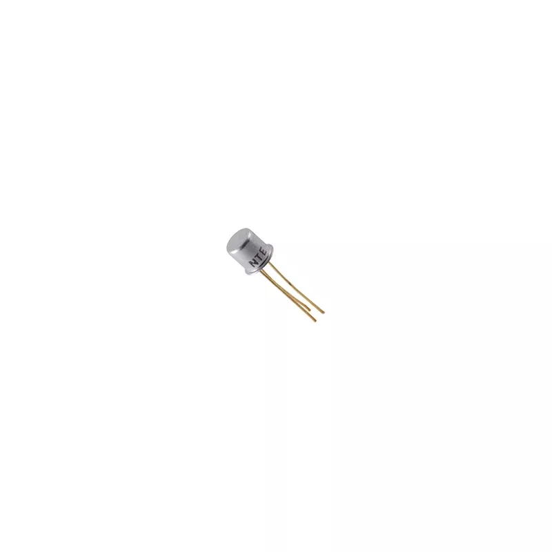 NTE Electronics NTE123A NPN Silicon Complementary Transistor for General Purpose Audio Amplifier, TO-18 Case, 0.8A Continuous Collector Current, 75V Collector-Base Voltage
