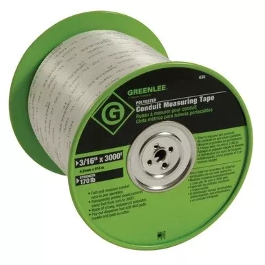 Pulling & Fishing Measuring Tape - Greenlee 3/16" Poly, 435