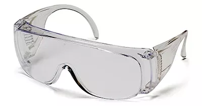 Safety Glasses, Clear, Ventilated Temple