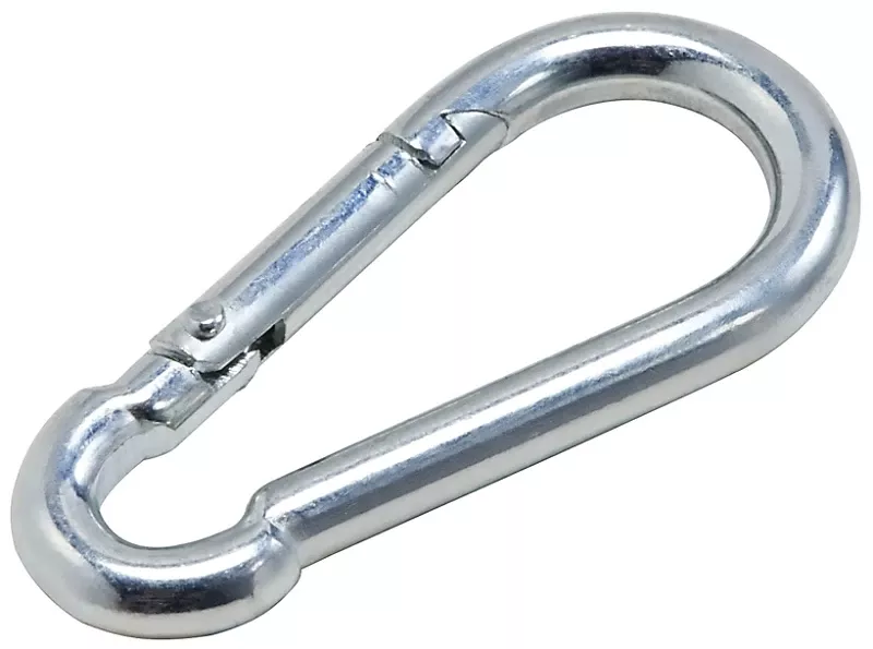 Safety Opening Interlocking Spring Snap, Zinc, 1/4 In.
