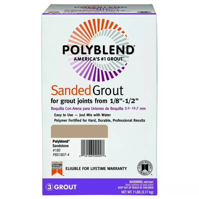 Sanded Grout, Sandstone, 7-Lbs.
