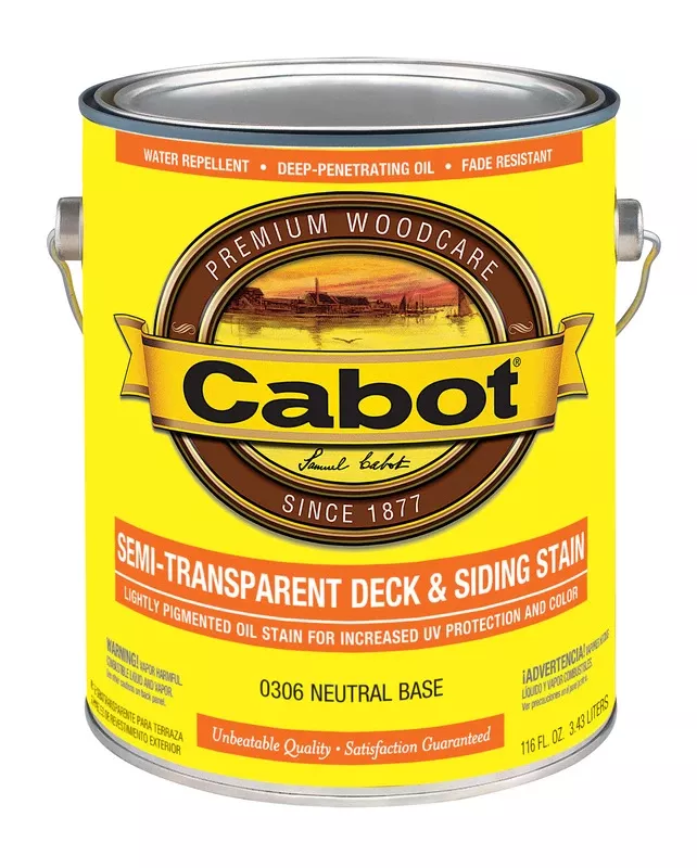 Semi-transparent Stain, Neutral Base, Gallon