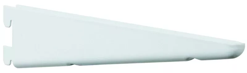 Shelf Bracket, Dual Track, White, 14.5-In.