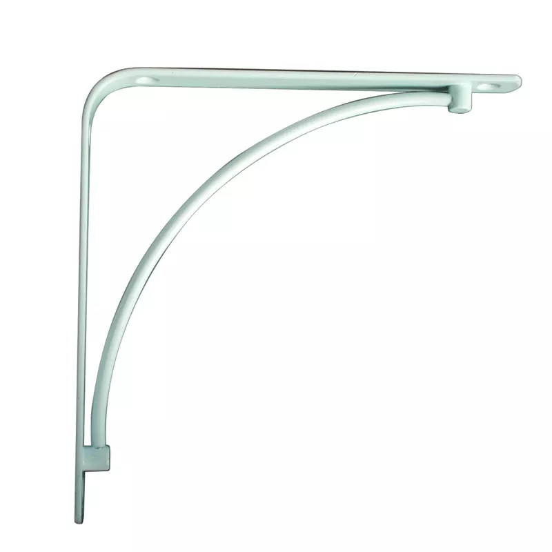 Shelf Bracket, Manchester, White, 8-In.