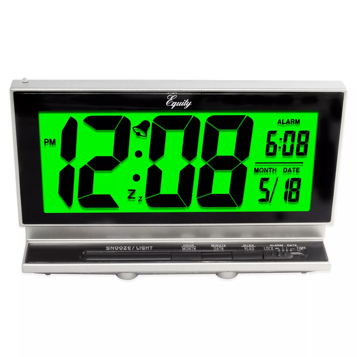 Smartlite LCD Alarm Clock, 2 In.