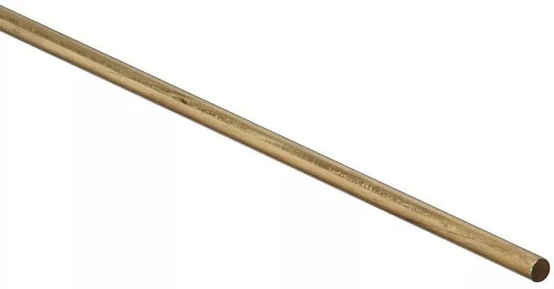Smooth Solid Brass Rod, 1/8 x 36 In.