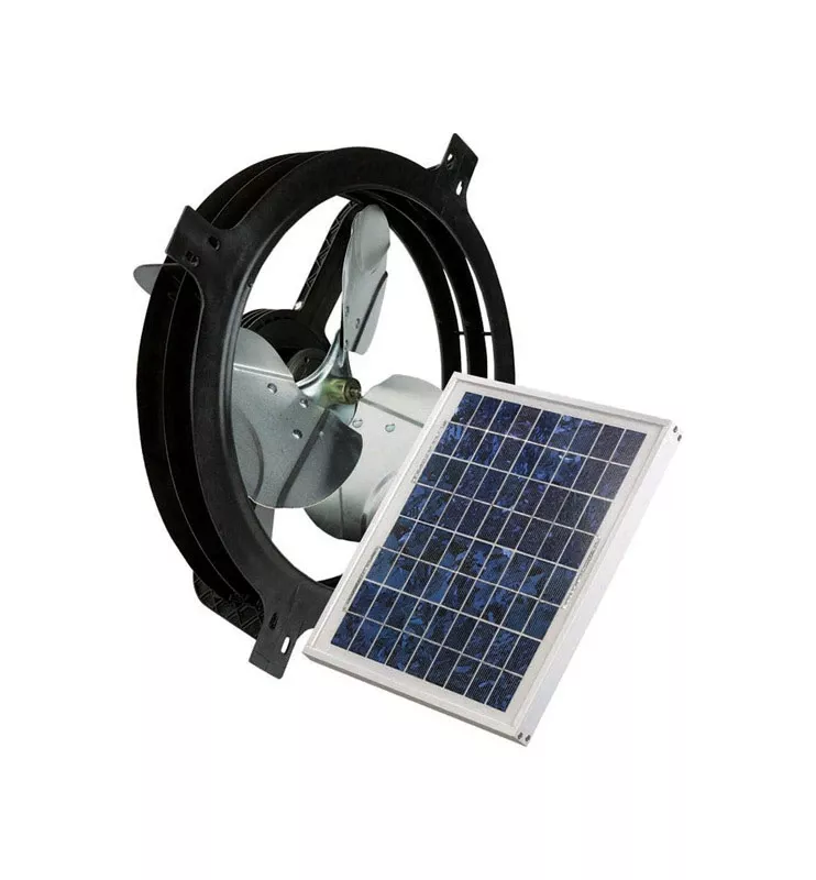 Solar-Powered Gable Fan