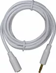 Stereo Extension Cable, White, 3.5mm, 6 Ft.