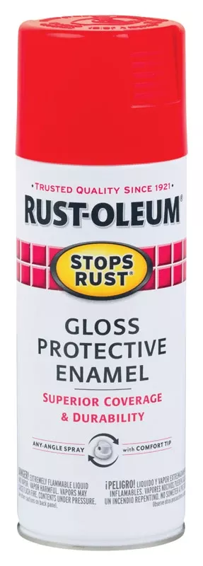 Stops Rust Spray Enamel, Cherry Gloss, 12-oz.