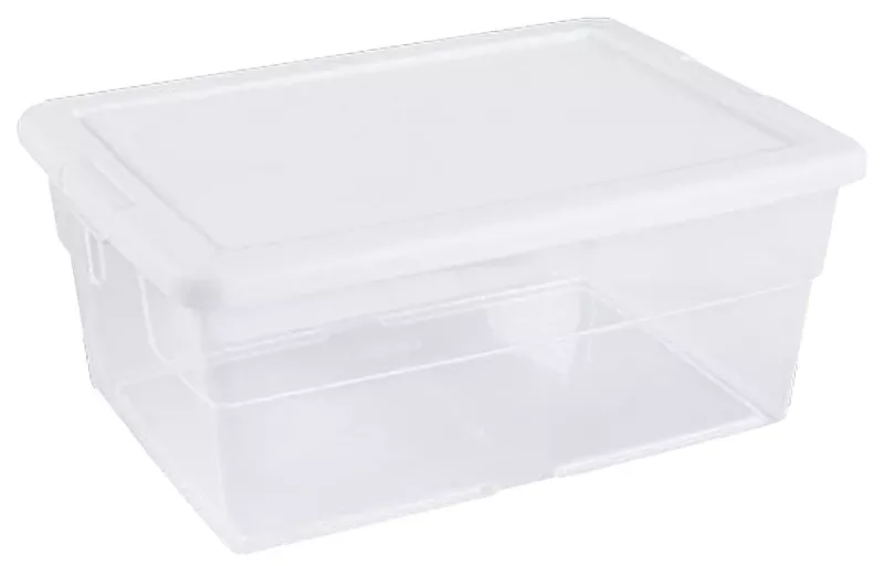 Storage Box, See-Through, 16-Qt.