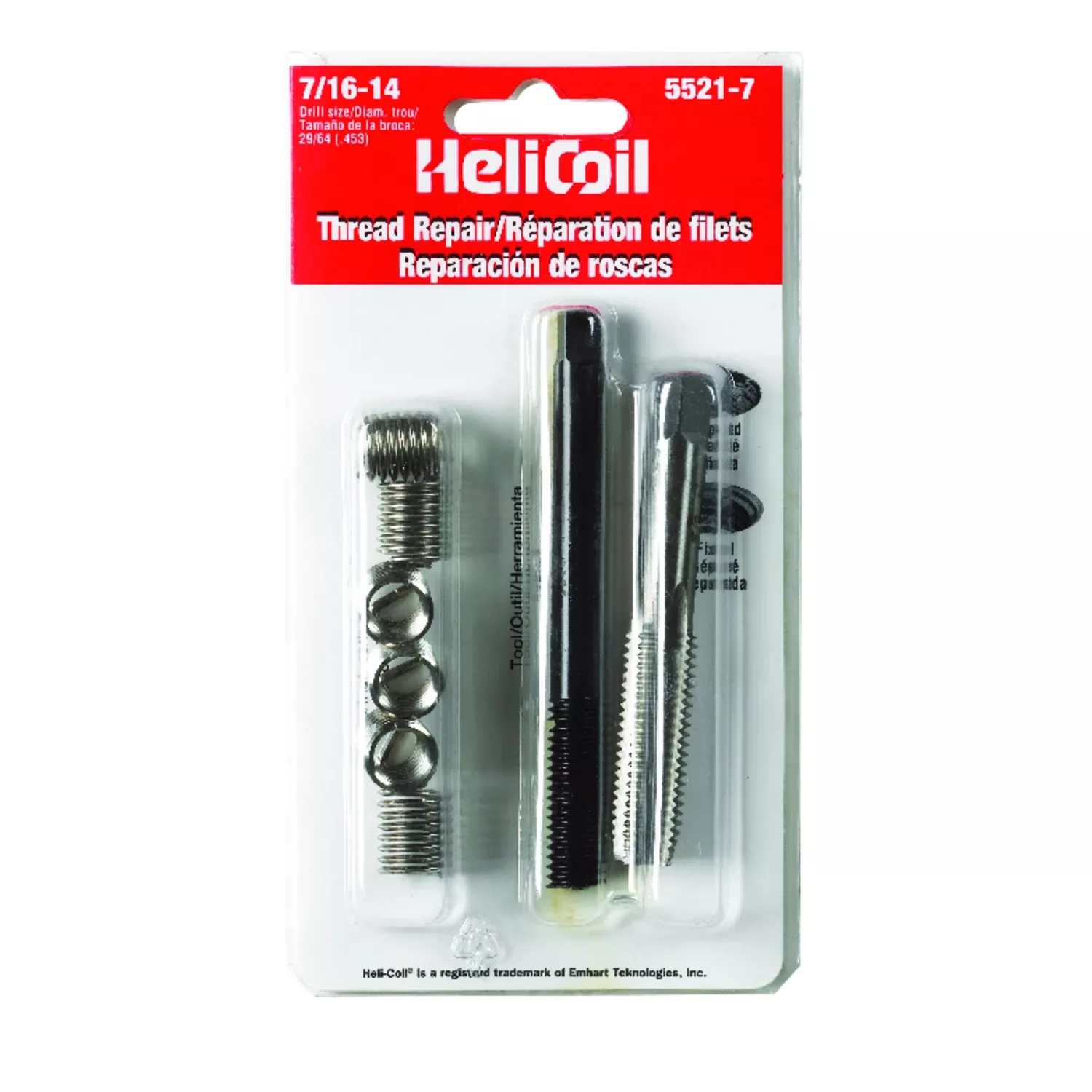 Thread Repair Kit, 7/16-14