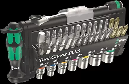 Tool Set - Wera Tools 39-Piece Tool-Check PLUS, 5056490001