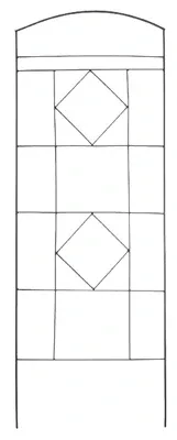 Trellis, Functional Arch, Bronze, 65-In.