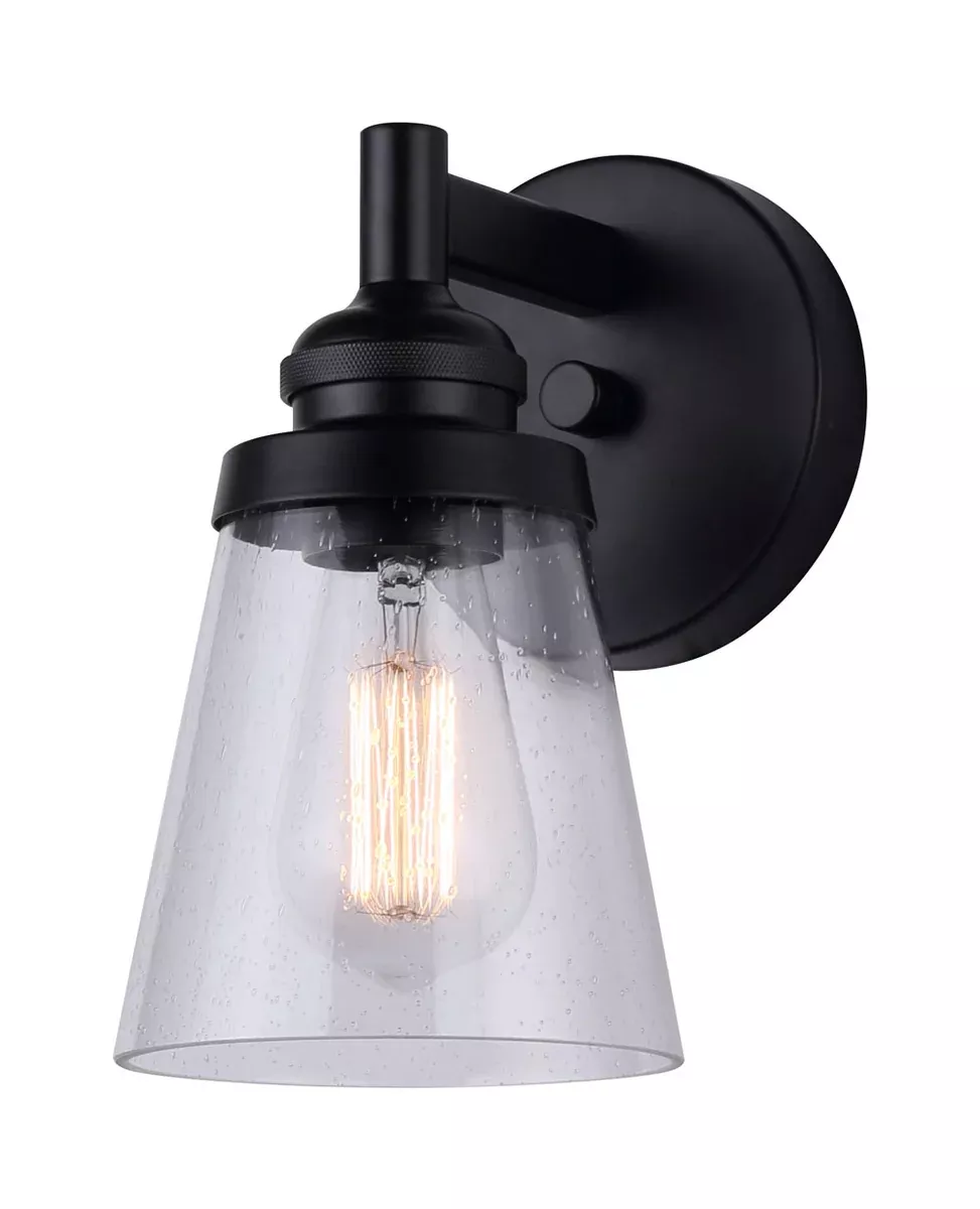 Vanity Light - Canarm DECLAN Matte Black Vanity, Multiple Sizes