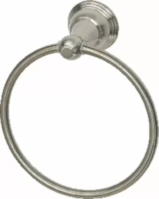 Vintage Towel Ring, Brushed Nickel