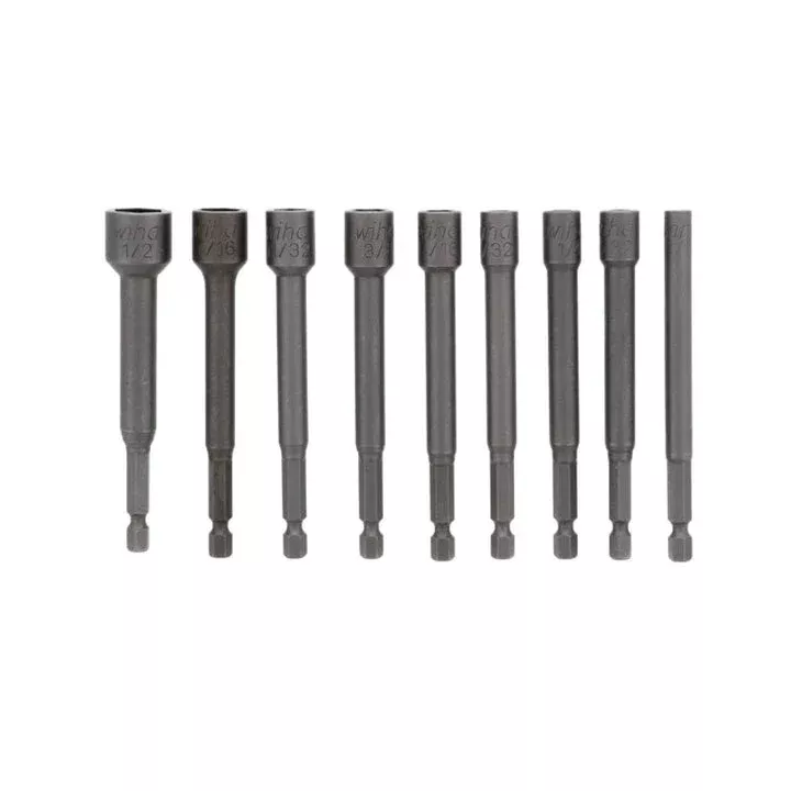 Wiha Tools 76085 Power Blade Inch Nut Driver 9 Pc. Set