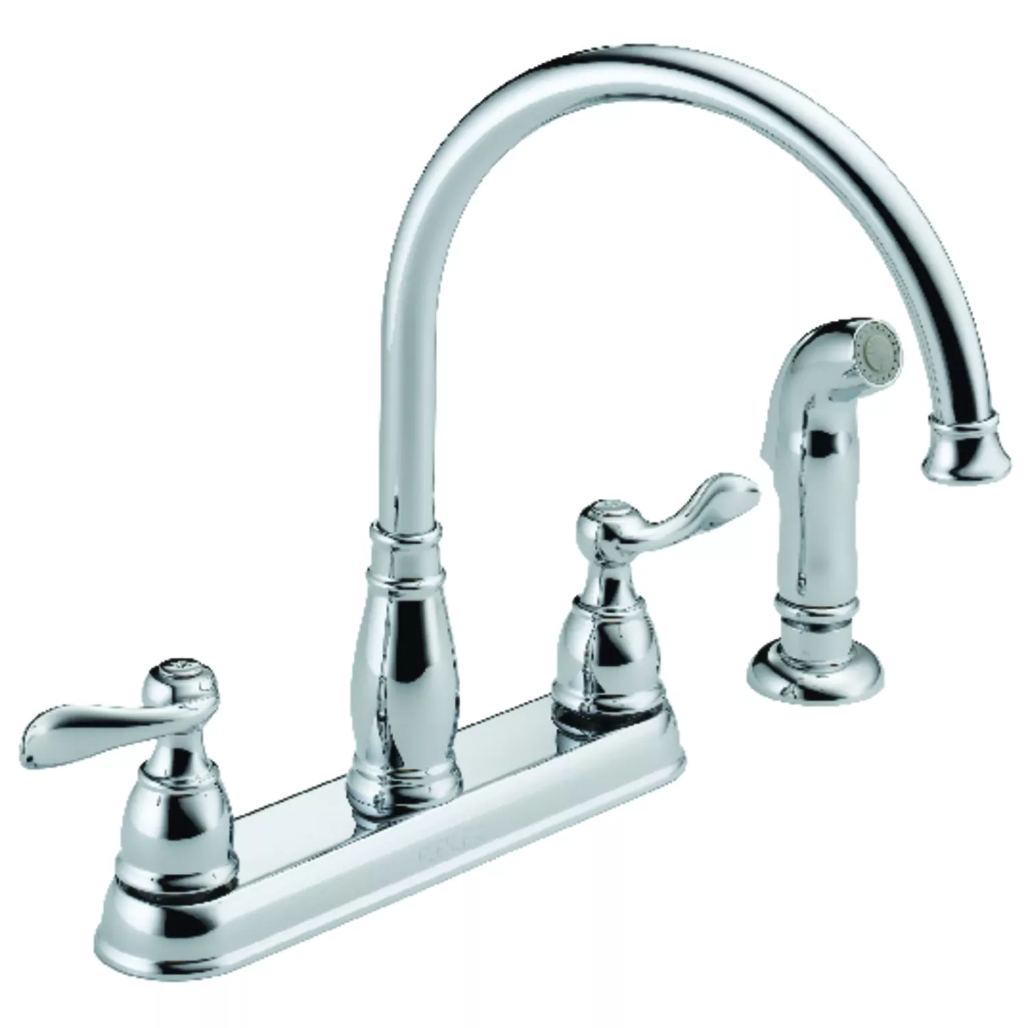 Windemere 2-Handle Kitchen Faucet, Side Spray, Chrome